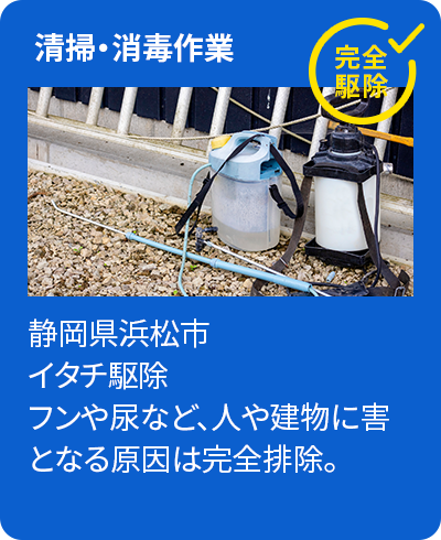 清掃・消毒作業